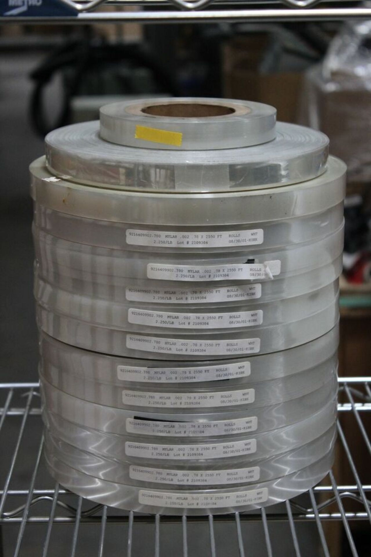 Lot of 100 Pounds Dupont Mylar Film Rolls Various Sizes Fabrico .002 .005 .0075 - Image 3 of 7