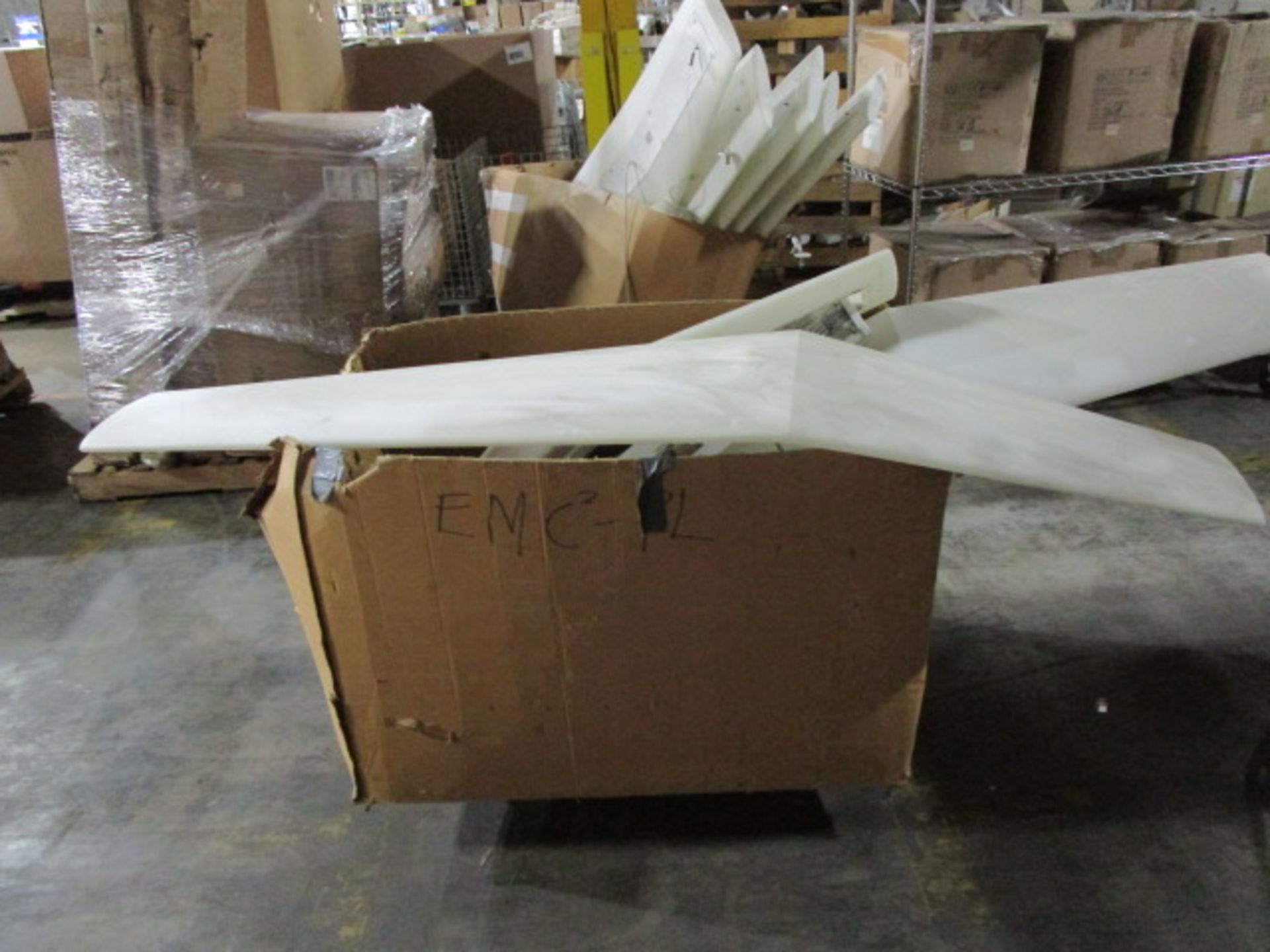 BOX CONTAINING AIRPLANE WING LIGHTS