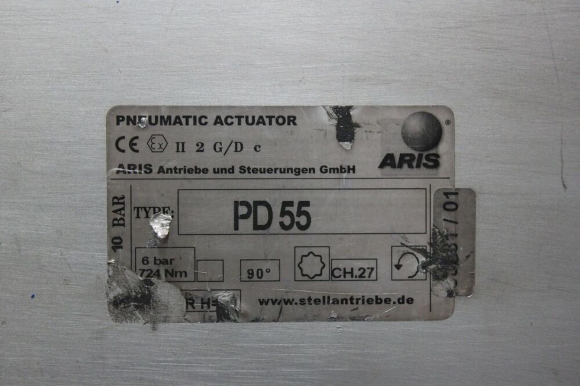 Aris Stellantriebe PD55 Double Acting Pneumatic Actuator - Image 3 of 3