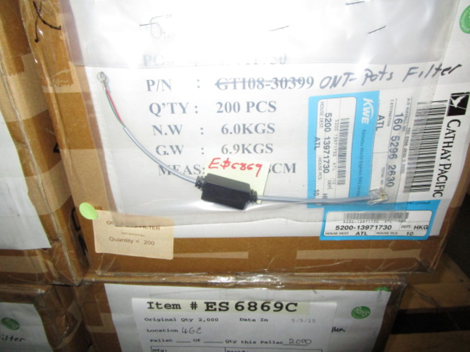 PALLET CONTAINING CONTENTS OF ONT-POTS-FILTER - Image 3 of 4