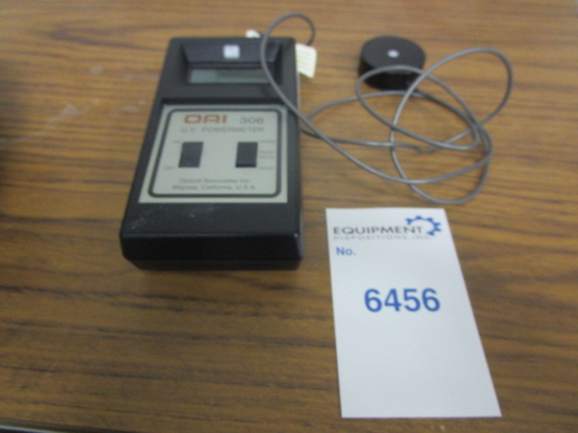 Optical Assosciates Inc 306 UV powermeter model 0306-001-04