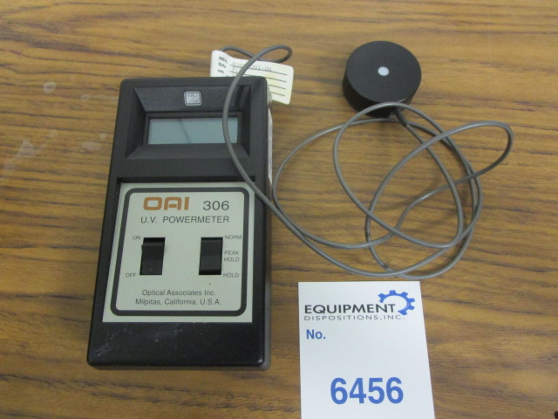 Optical Assosciates Inc 306 UV powermeter model 0306-001-04 - Image 2 of 6