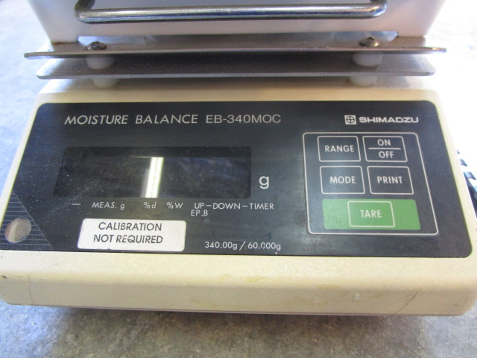 Shimadzu moisture balance EB-340MOC with Shimadzu Heater unit with instruction manual - Image 2 of 11