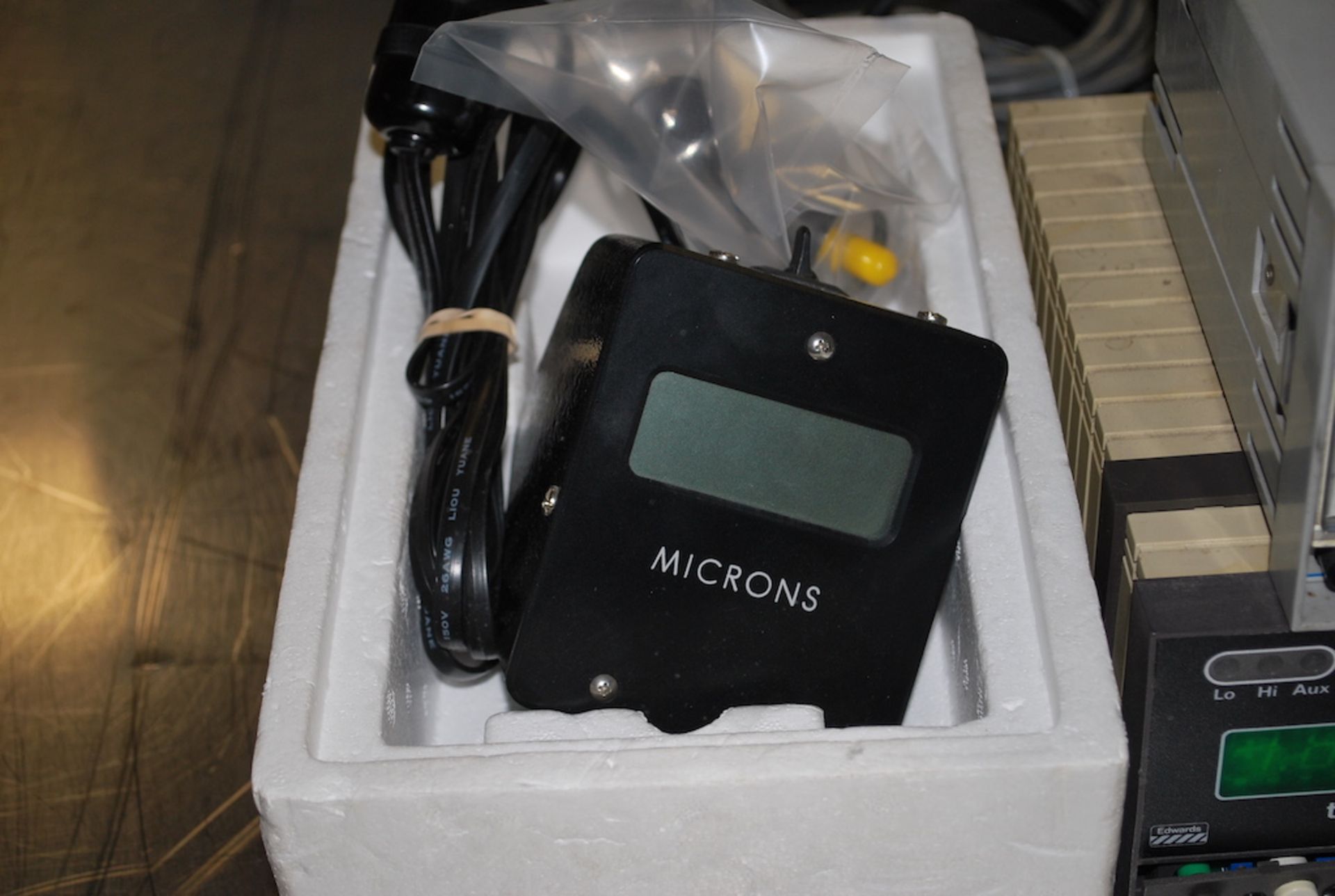 Qty-3 Convectron gauge controllers + one ( 1 ) head and matching Micron controller - Image 3 of 9