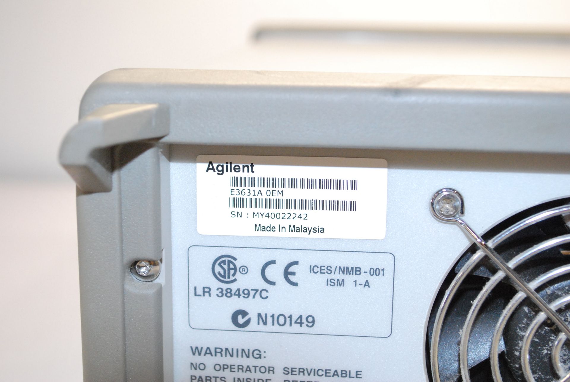 AGILENT E3631A TRIPLE OUTPUT DC POWER SUPPLY   1218 Alderwood Ave Sunnyvale, California - Image 6 of 6