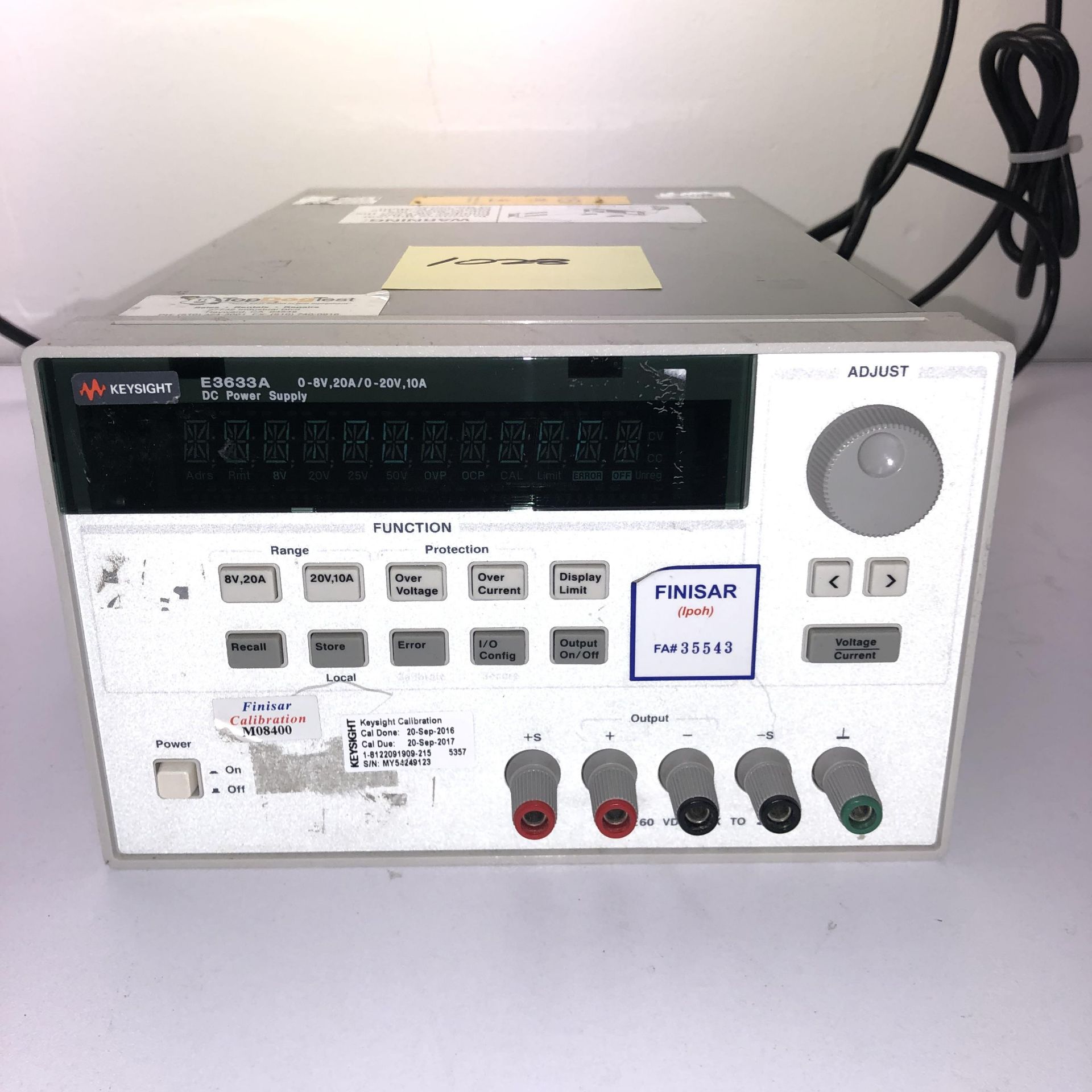 KEYSIGHT E3633A DC POWER SUPPLY   IO Processor No Response   1218 Alderwood Ave Sunnyvale,