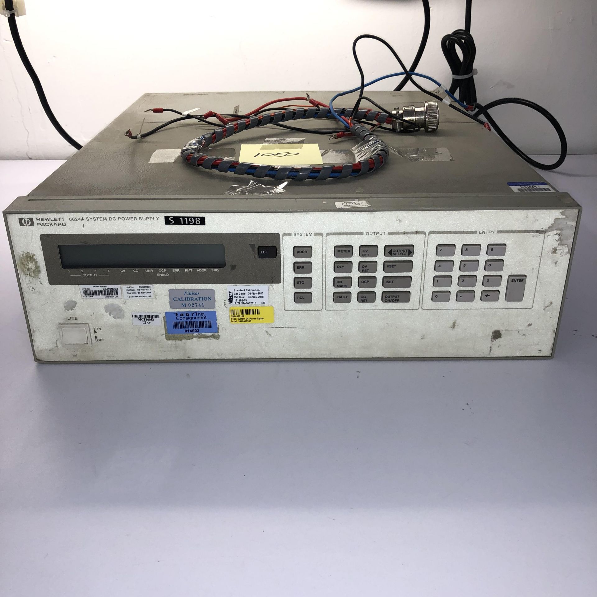 HEWLETT PACKARD 6624A SYSTEM DC POWER SUPPLY   1218 Alderwood Ave Sunnyvale, California