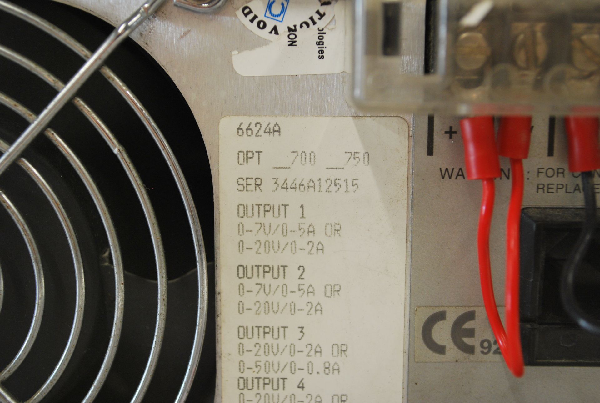 HEWLETT PACKARD 6624A SYSTEM DC POWER SUPPLY   1218 Alderwood Ave Sunnyvale, California - Image 10 of 10