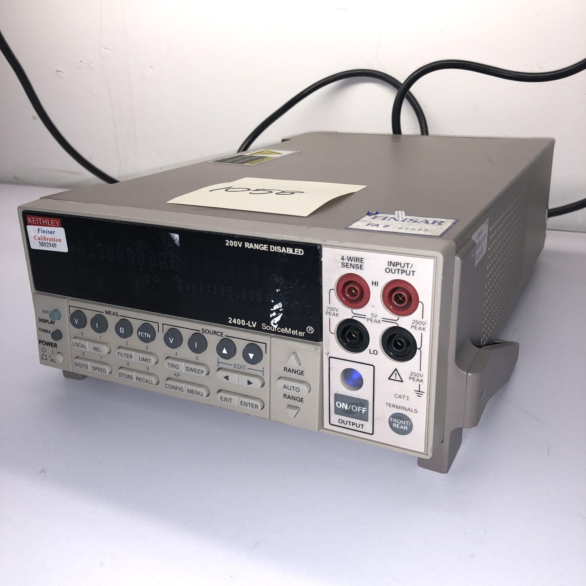 KEITHLEY 2400-LV SOURCE METER   Fail Accuracy Test   1218 Alderwood Ave Sunnyvale, California - Image 3 of 5