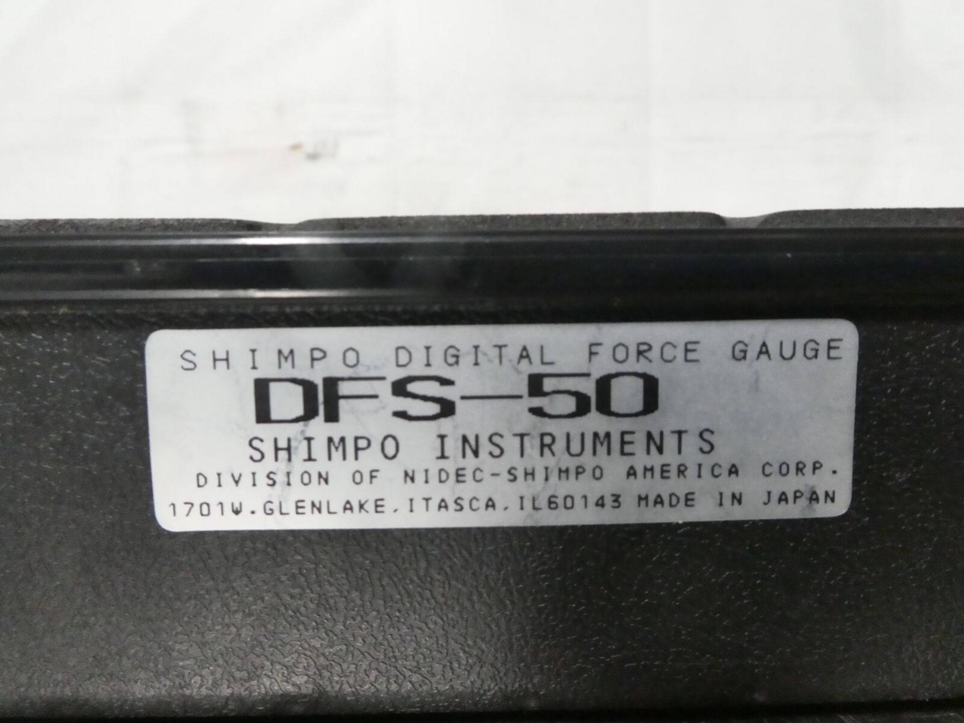 Shimpo Nidec Digital Force Gauge DFS-50 in Case w/ Accessories - Gilroy - Image 7 of 7