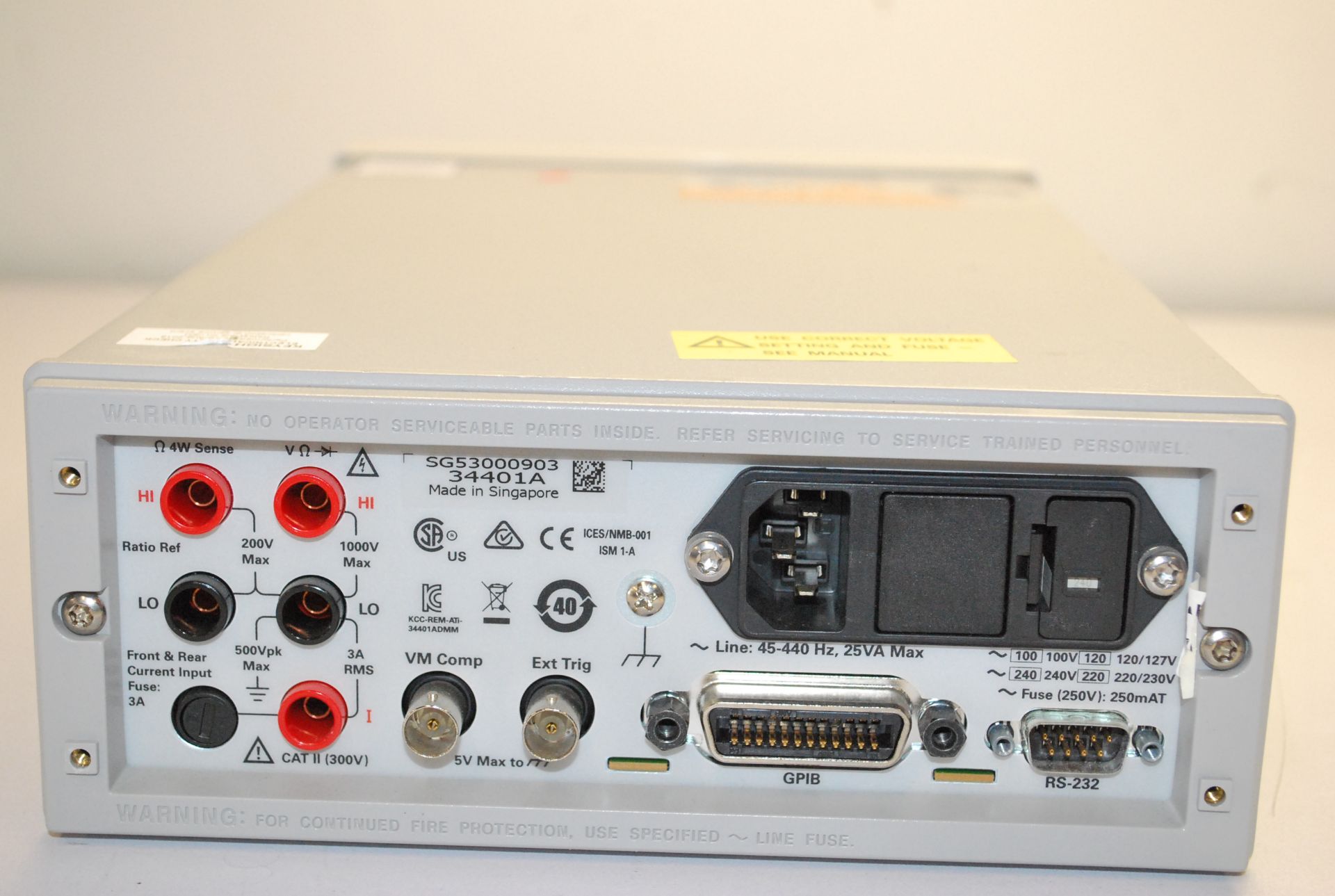 KEYSIGHT 34401A 6 1/2 DIGIT MULTIMETER   Cannot Communicate   1218 Alderwood Ave Sunnyvale, - Image 5 of 5