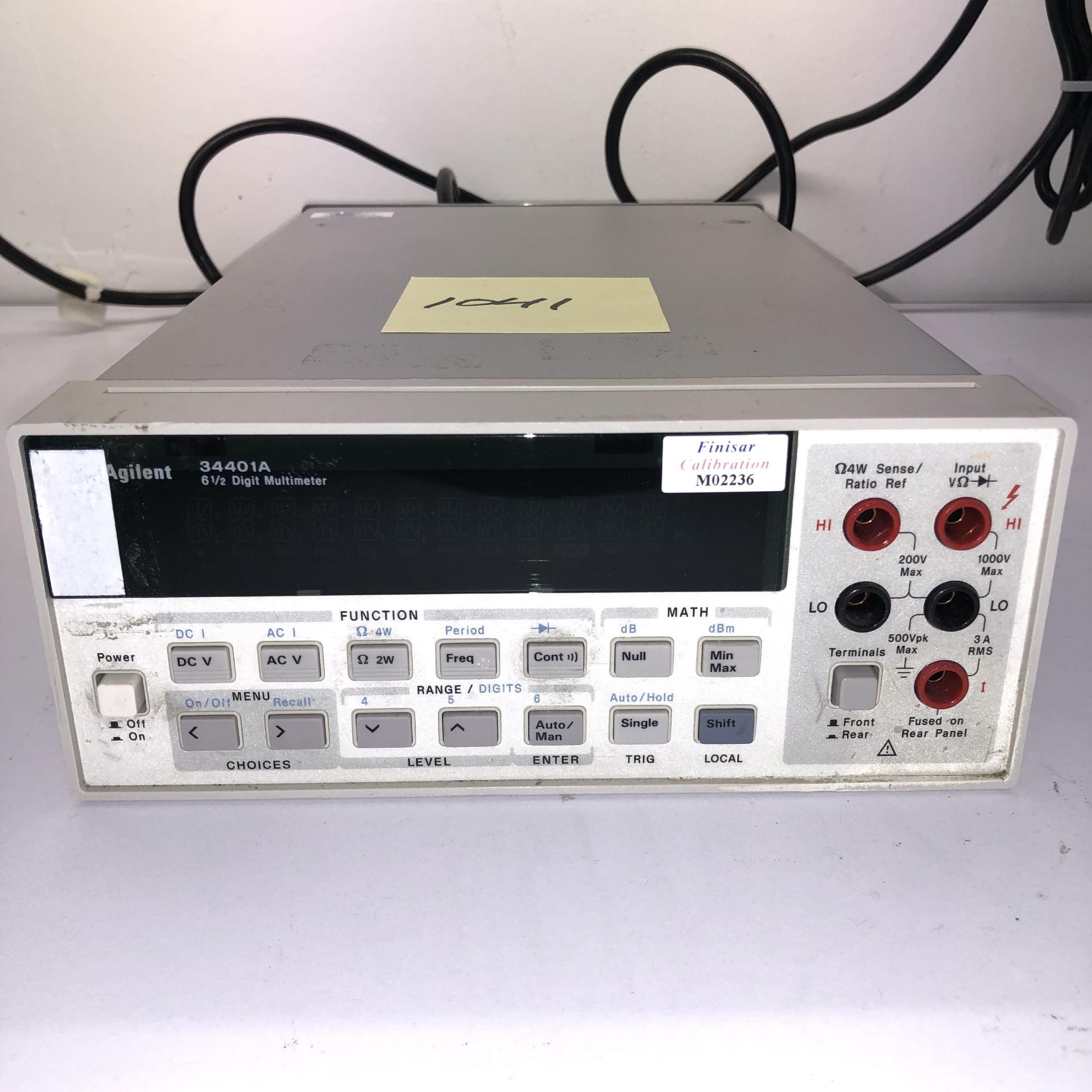 AGILENT 34401A 6 1/2 DIGIT MULTIMETER   Power Supply Burn   1218 Alderwood Ave Sunnyvale,