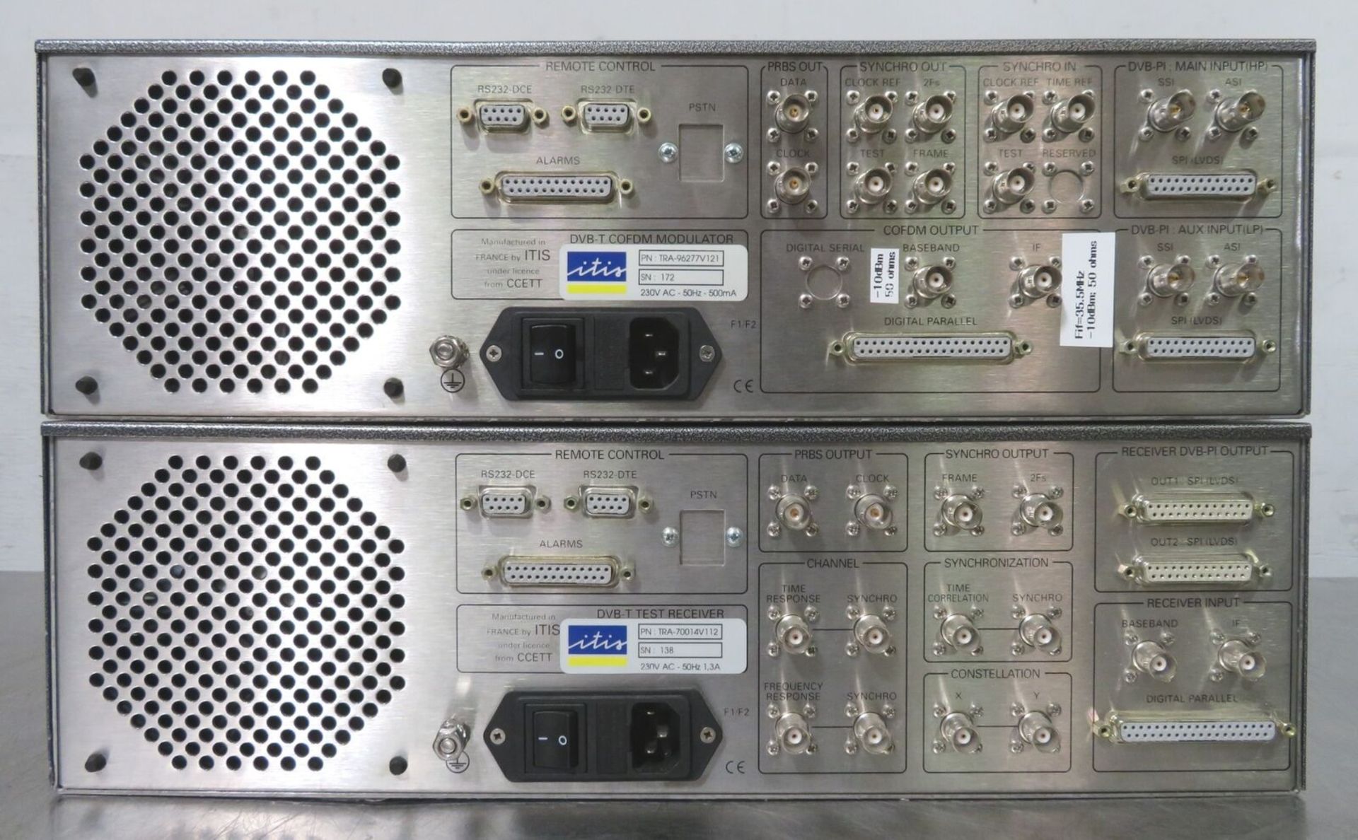 ITIS V-CAST DVB-T COFDM Modulator TRA-70014V112 V-Ter Test Receiver TRA-96277V121 - Gilroy - Image 8 of 9