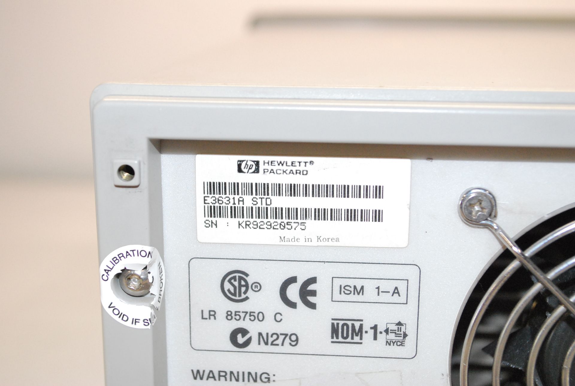 HEWLETT PACKARD E3631A TRIPLE OUTPUT DC POWER SUPPLY   1218 Alderwood Ave Sunnyvale, California - Image 6 of 6