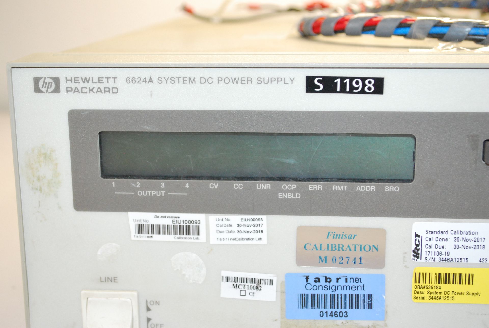 HEWLETT PACKARD 6624A SYSTEM DC POWER SUPPLY   1218 Alderwood Ave Sunnyvale, California - Image 2 of 10