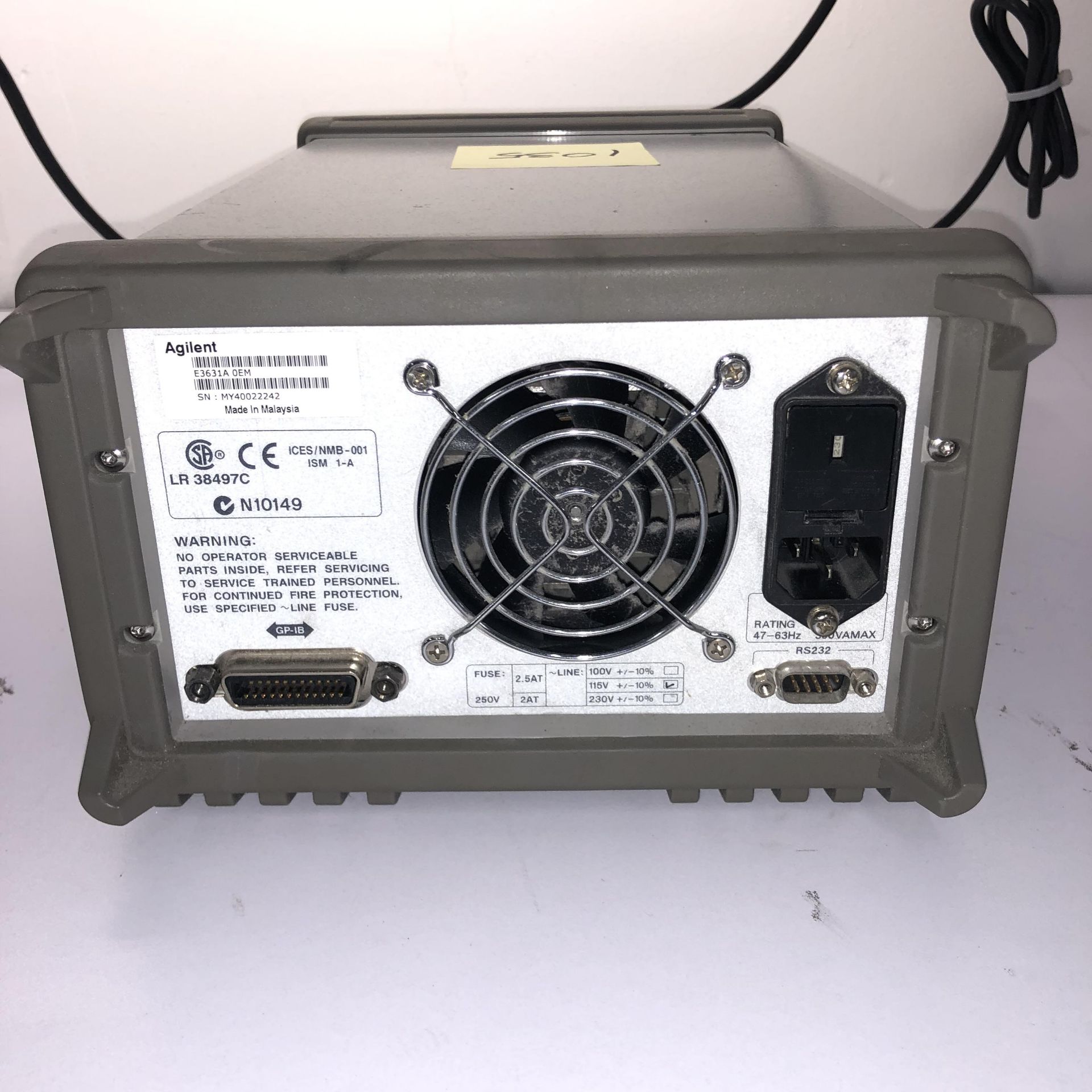 AGILENT E3631A TRIPLE OUTPUT DC POWER SUPPLY   1218 Alderwood Ave Sunnyvale, California - Image 4 of 6