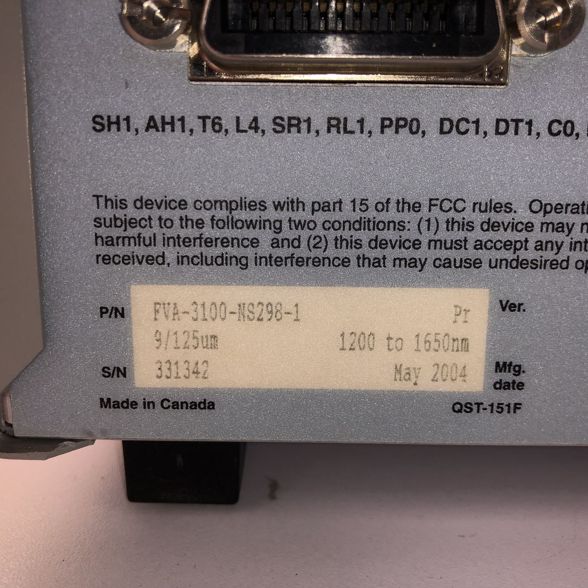 EXFO FVA-3100 VARIABLE ATTENUATOR   1218 Alderwood Ave Sunnyvale, California - Image 5 of 6