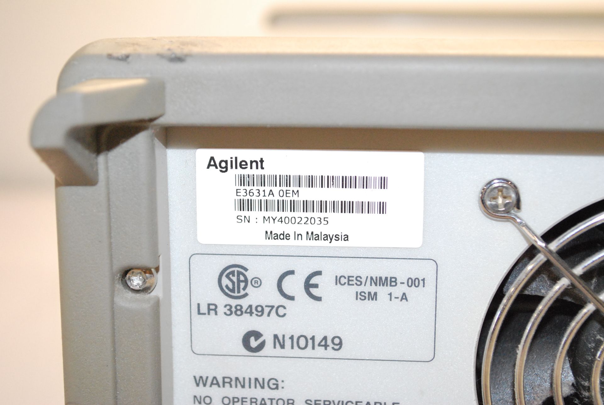 AGILENT E3631A TRIPLE OUTPUT DC POWER SUPPLY   1218 Alderwood Ave Sunnyvale, California - Image 6 of 6