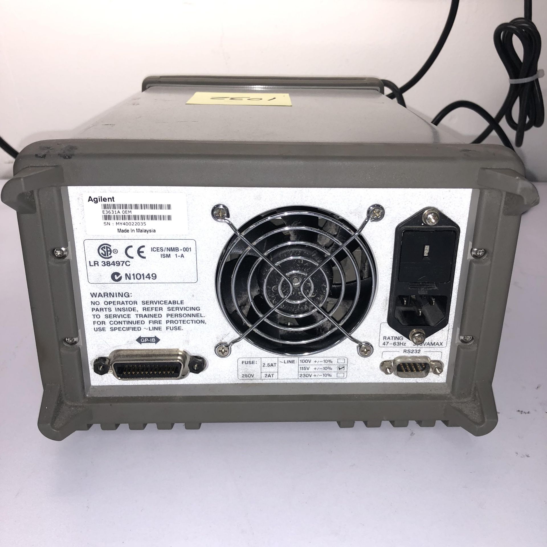 AGILENT E3631A TRIPLE OUTPUT DC POWER SUPPLY   1218 Alderwood Ave Sunnyvale, California - Image 4 of 6