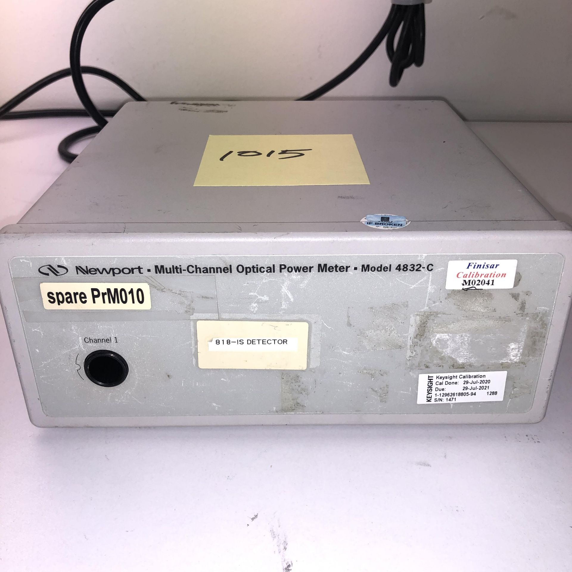 NEWPORT 4832-C MULTI-CHANNEL OPTICAL POWER METER   1218 Alderwood Ave Sunnyvale, California