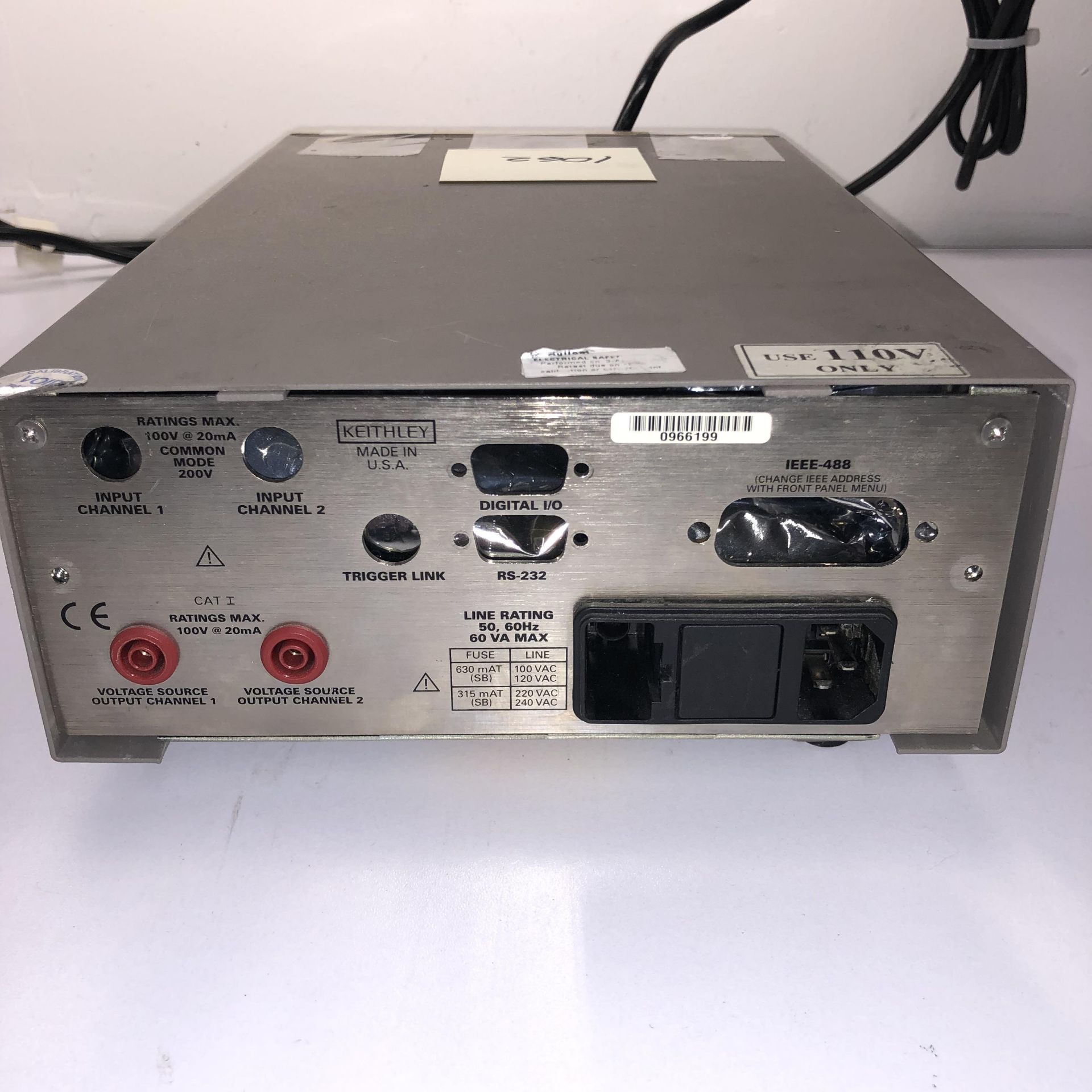 KEITHLEY 2500 DUAL PHOTODIODE METER   Cannot Power On   1218 Alderwood Ave Sunnyvale, California - Image 4 of 5