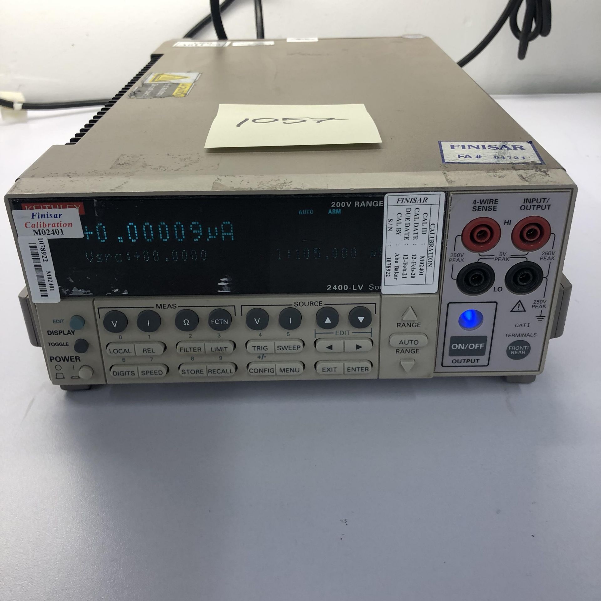 KEITHLEY 2400-LV SOURCE METER   1218 Alderwood Ave Sunnyvale, California