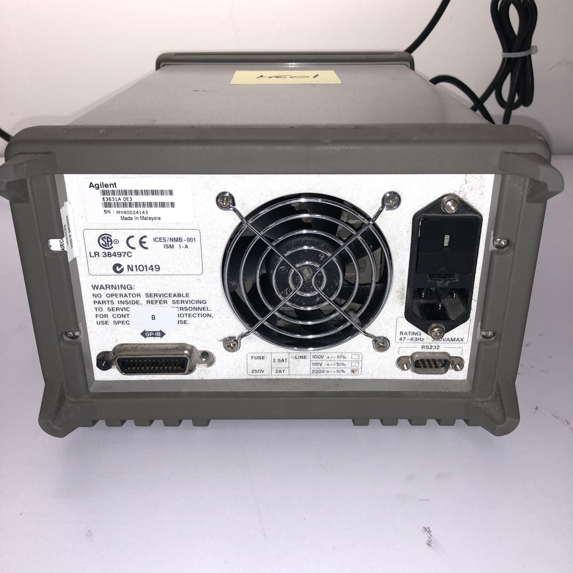 AGILENT E3631A TRIPLE OUTPUT DC POWER SUPPLY   1218 Alderwood Ave Sunnyvale, California - Image 4 of 6