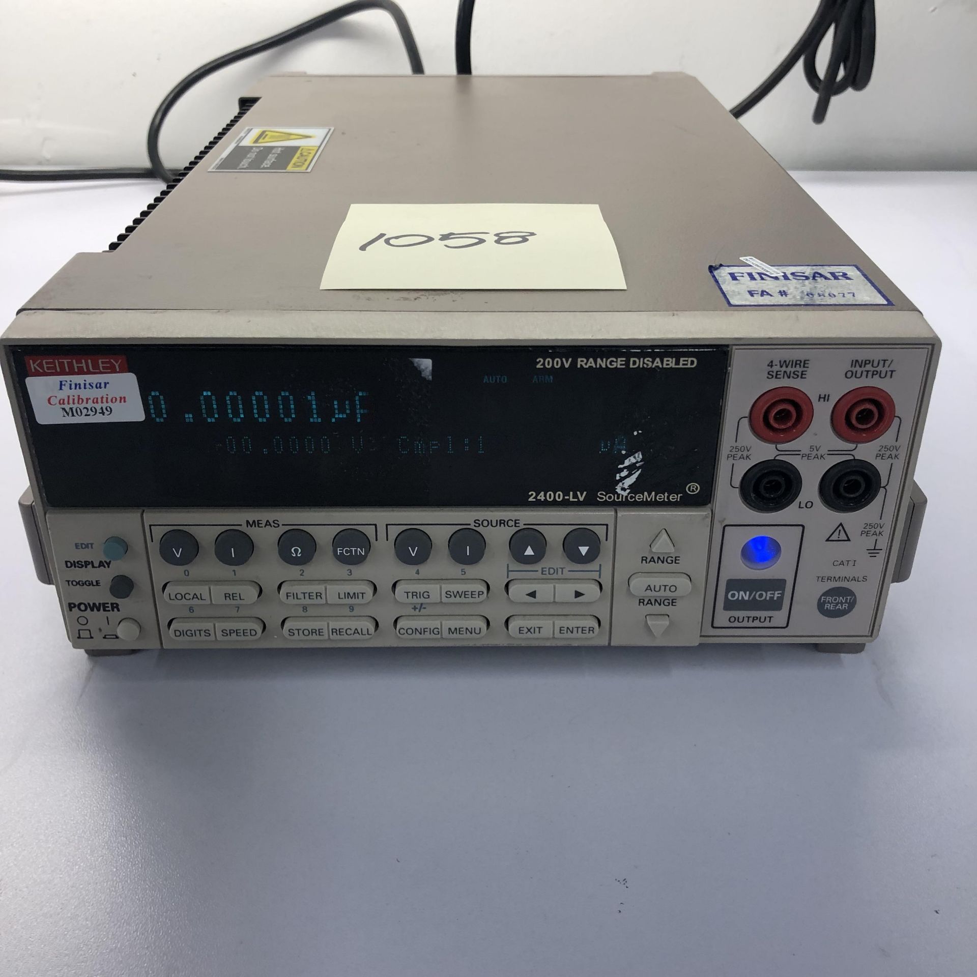 KEITHLEY 2400-LV SOURCE METER   Fail Accuracy Test   1218 Alderwood Ave Sunnyvale, California