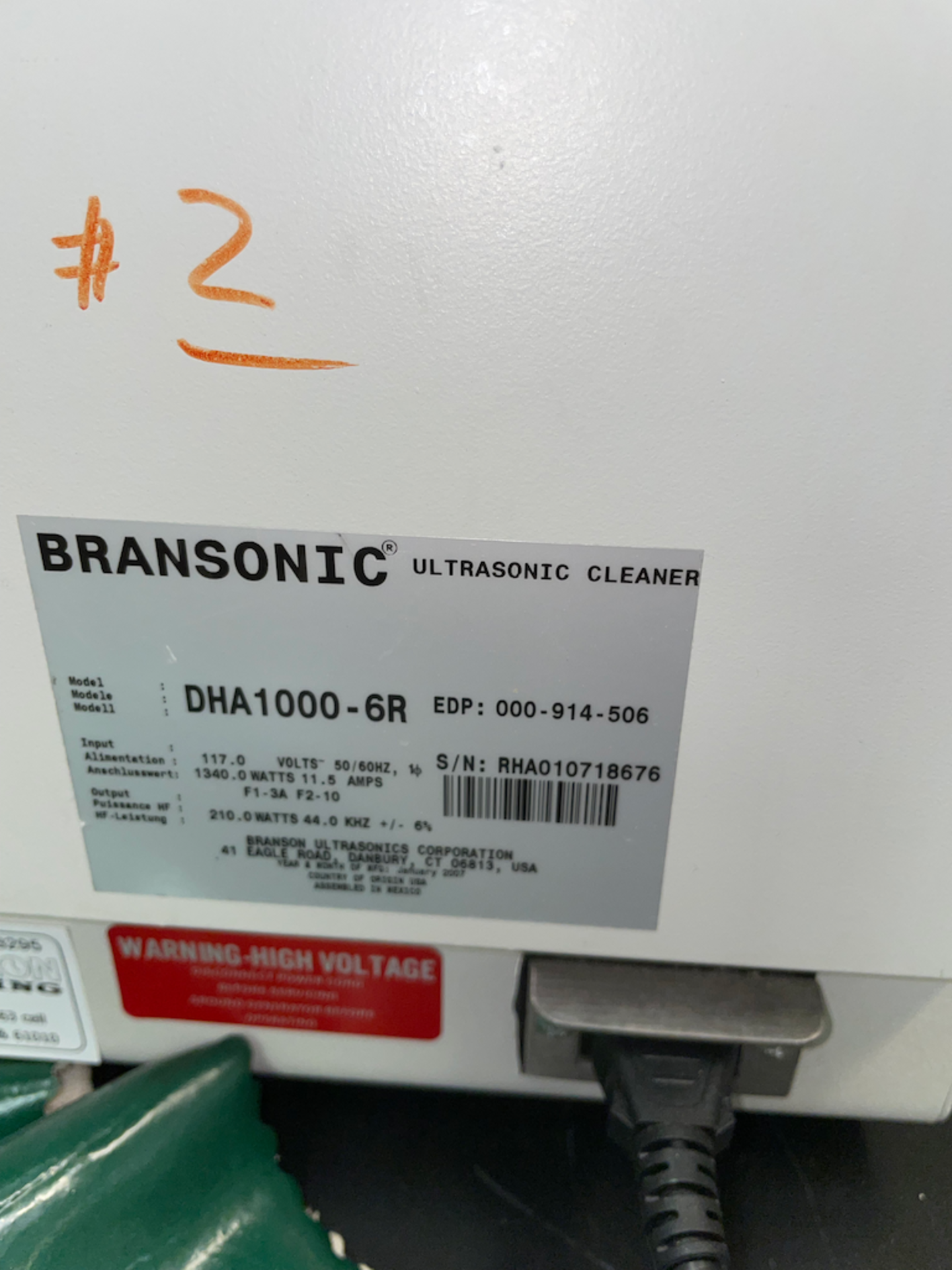 Branson DHA1000-6R Ultrasonic Tank - Image 4 of 4