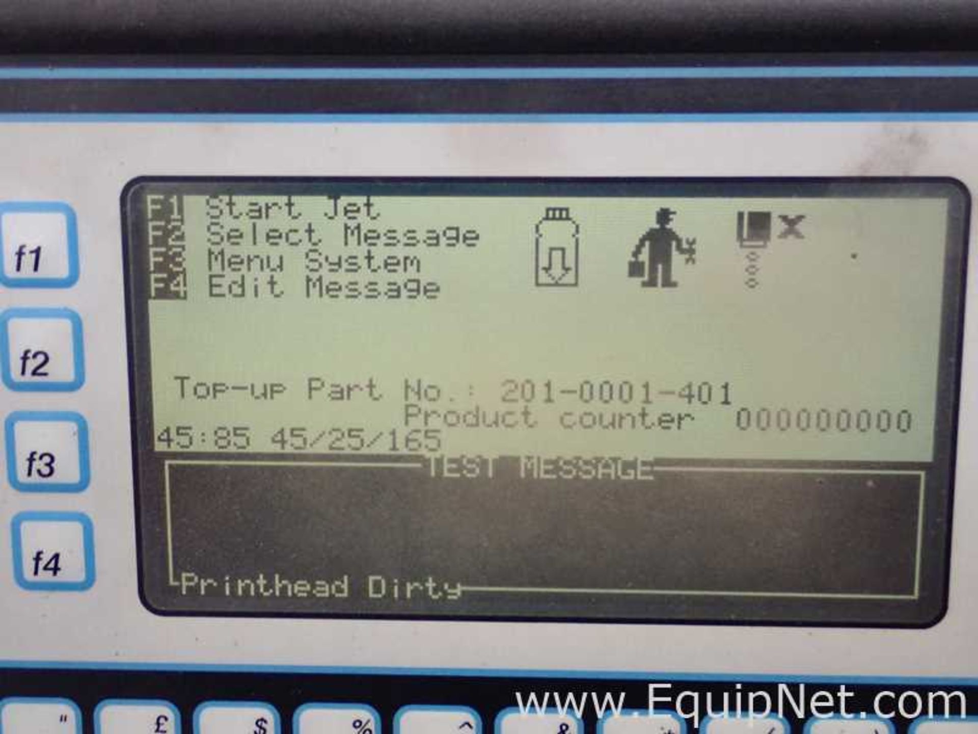 DESCRIPTION: VideoJet 43S Small Character Inkjet Printer On Wheels EQUIPNET LISTING # 720120 - Image 8 of 11