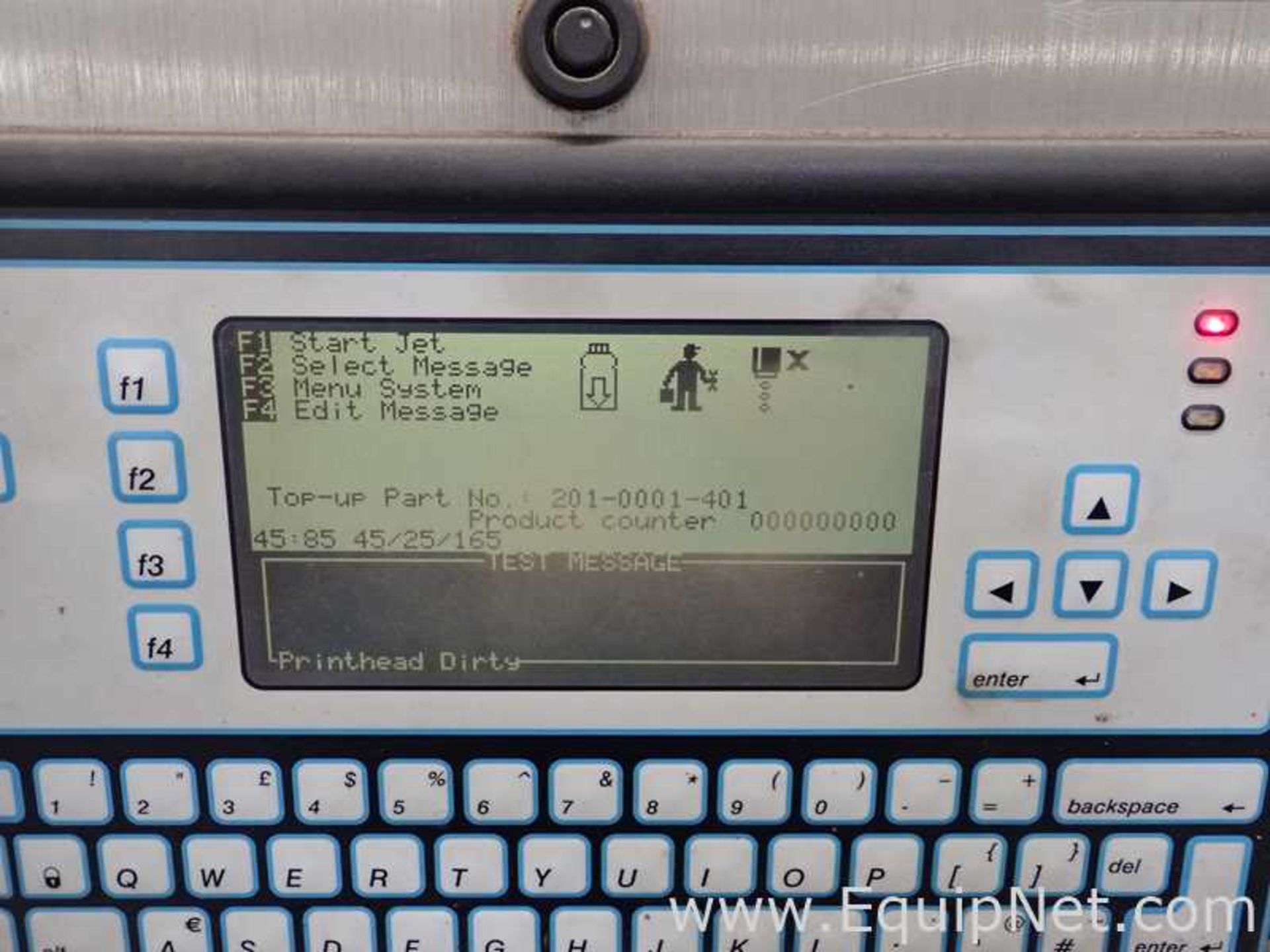 DESCRIPTION: VideoJet 43S Small Character Inkjet Printer On Wheels EQUIPNET LISTING # 720120 - Image 7 of 11