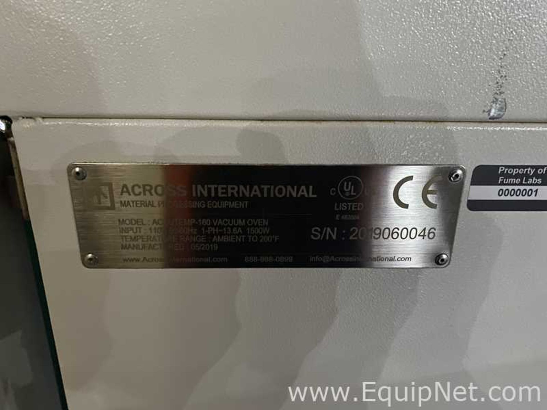 Across International Vacuum Oven AccuTemp-160 Vacuum Oven - Image 6 of 7