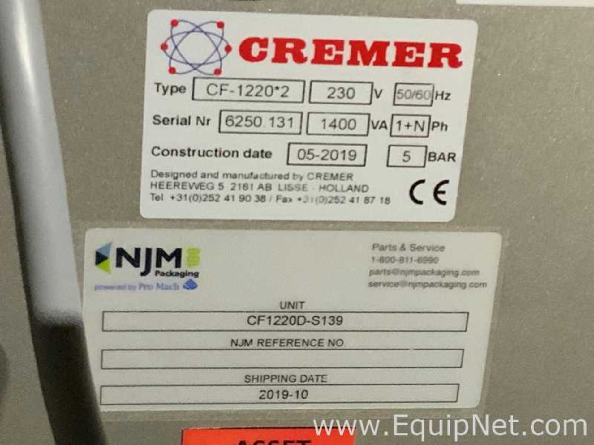 Unused NJM Integrated Twin Track Conveyor with Cremer CF-1220 2 12 Track Tablet Counter and Twin Fil - Image 7 of 12