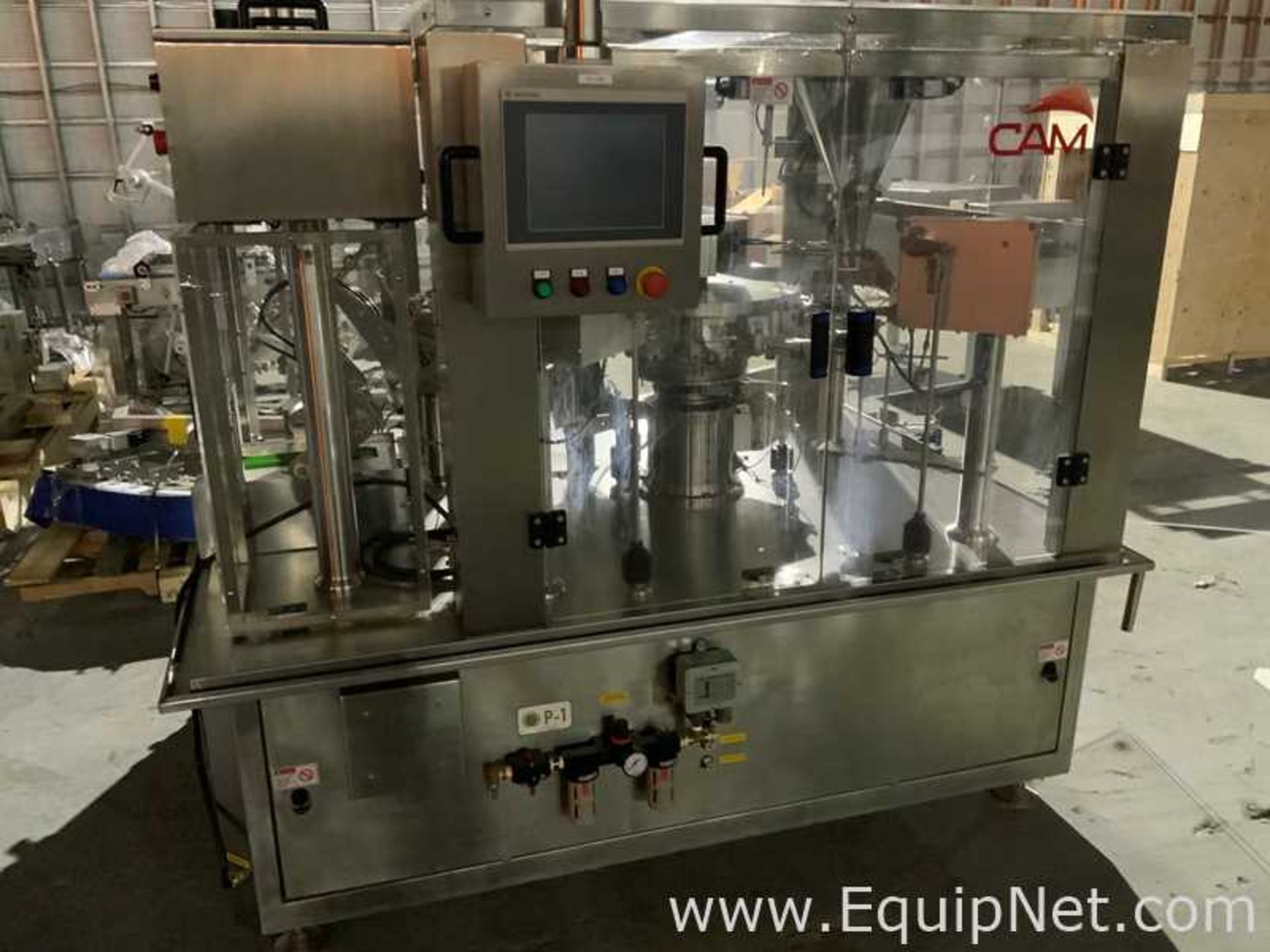 CAM CR8-250Z Pre Made Pouch Filler with Infeed Unit Twin Sealing Heads Dry Product - Image 4 of 11