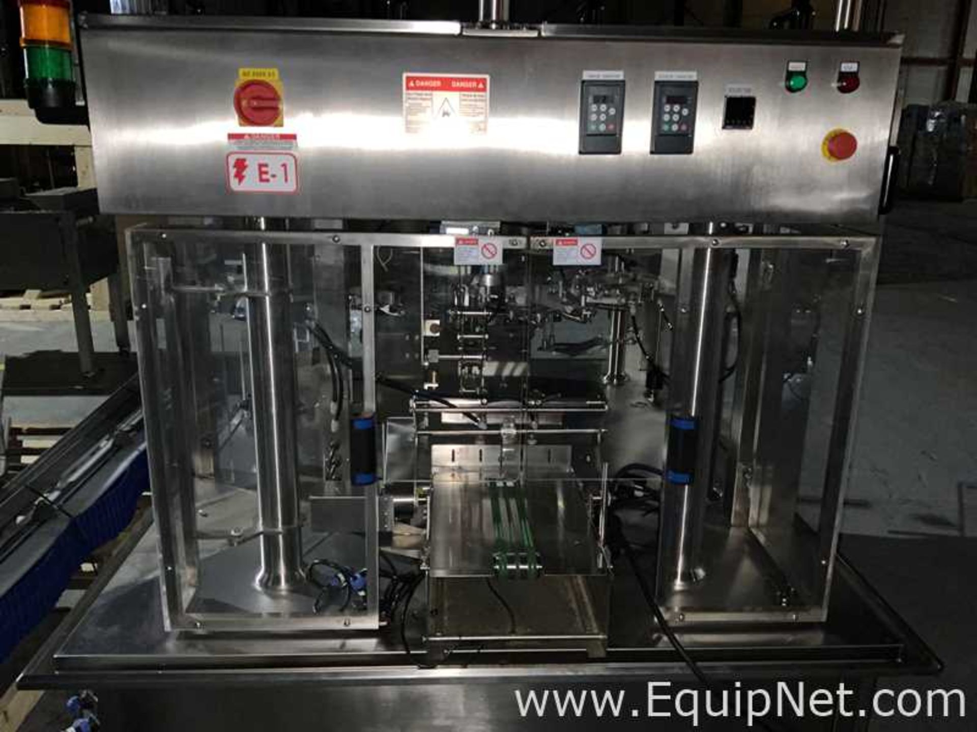 CAM CR8-250Z Pre Made Pouch Filler with Infeed Unit Twin Sealing Heads Dry Product