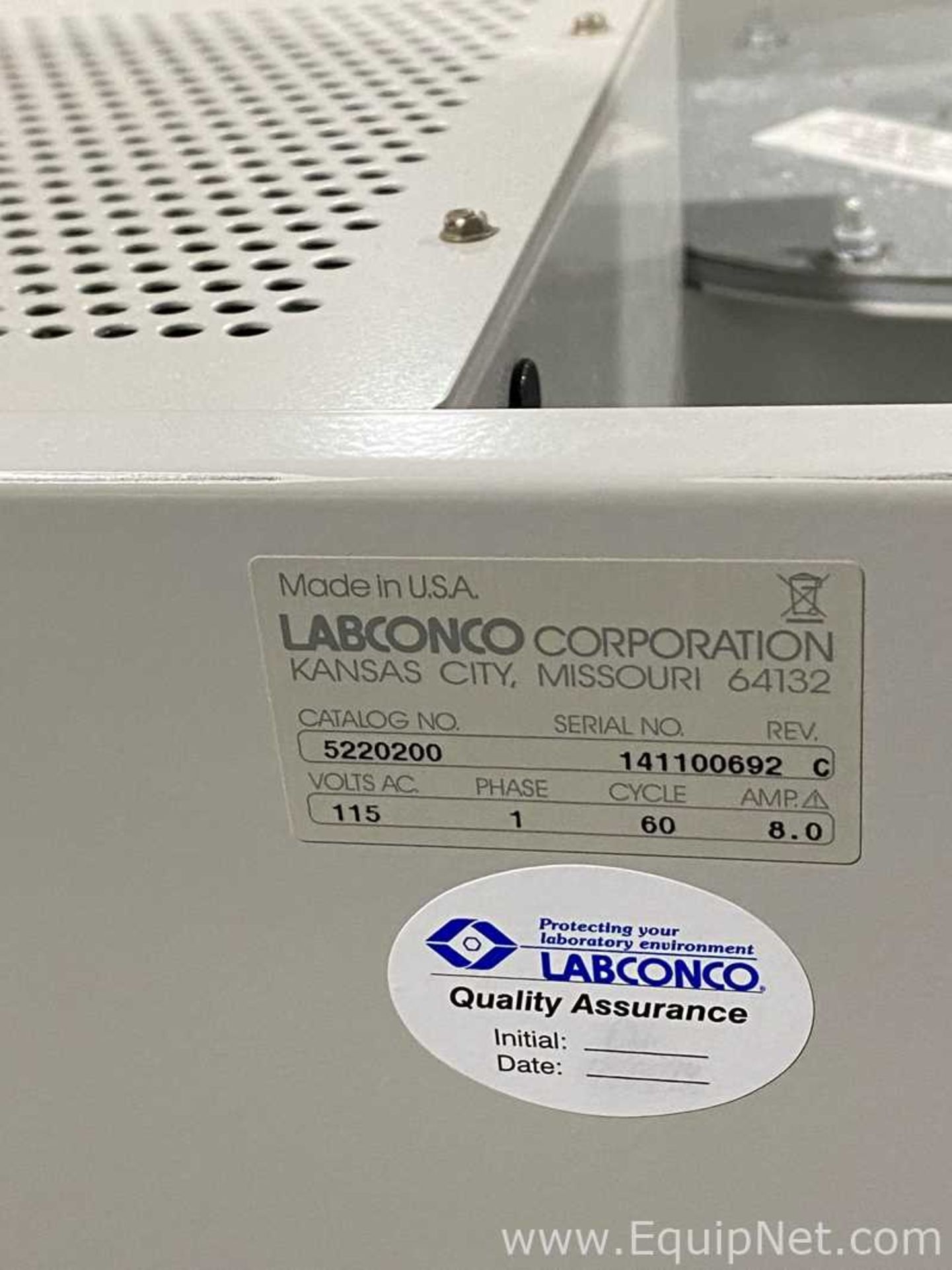 Labconco 5220200 Glove Box - Image 7 of 9