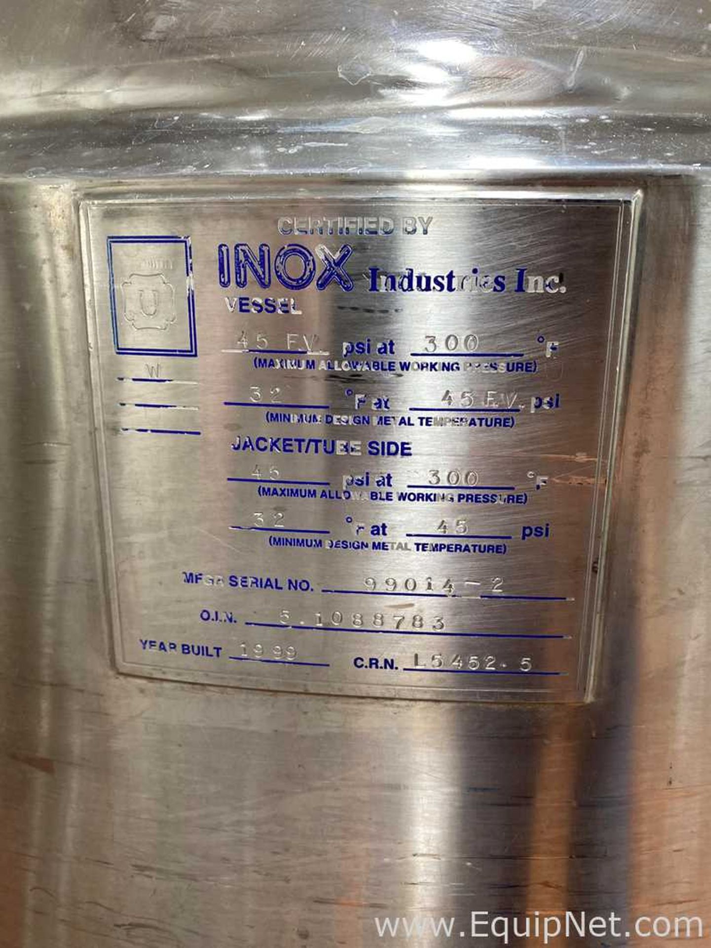 Inox Industries 120 Liter Mobile Jacketed Tank - 71 - Image 9 of 9