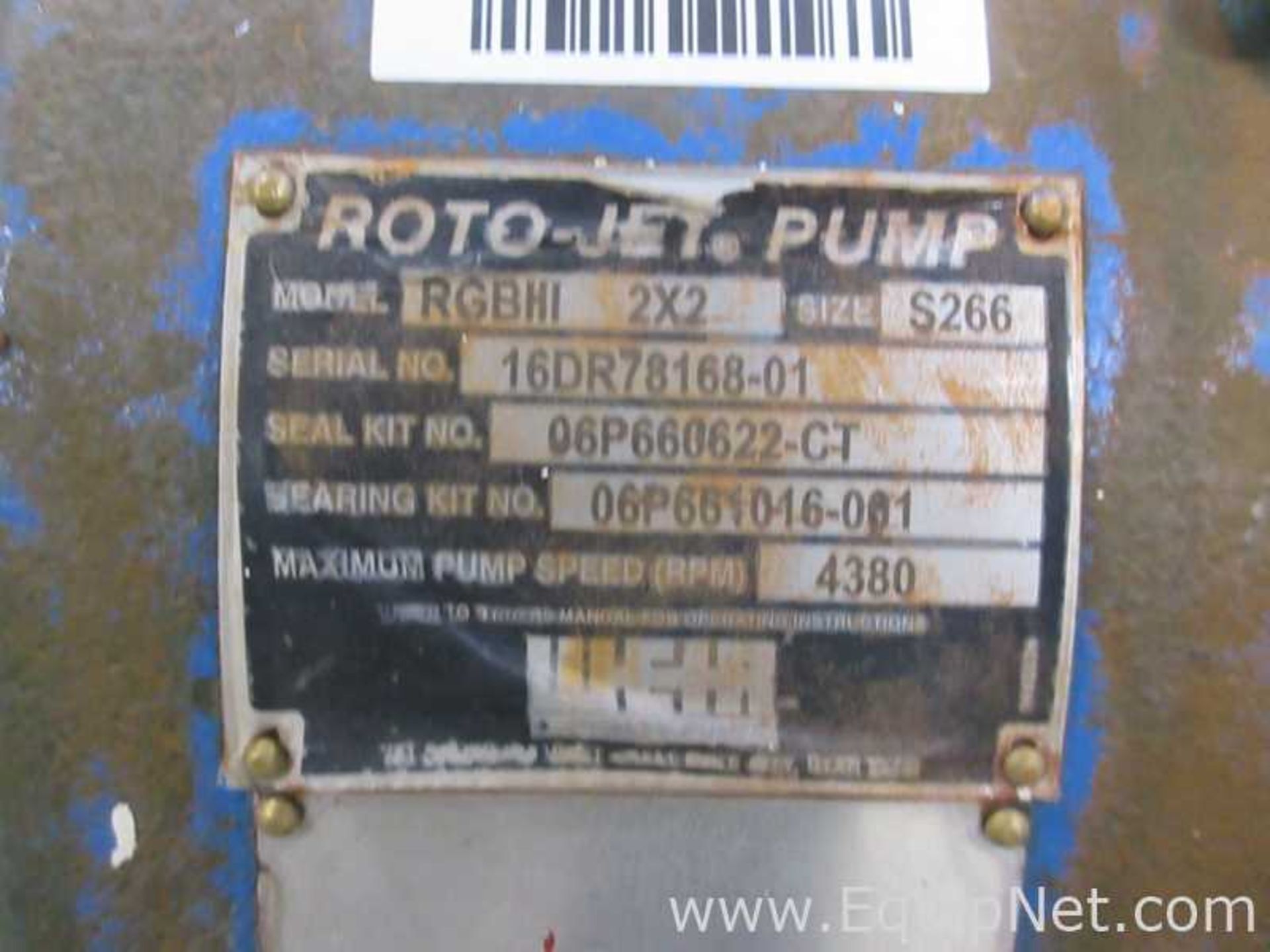 Weir Specialty Pumps RGBHI 2X2 Roto-Jet Centrifugal Pump - Image 4 of 7