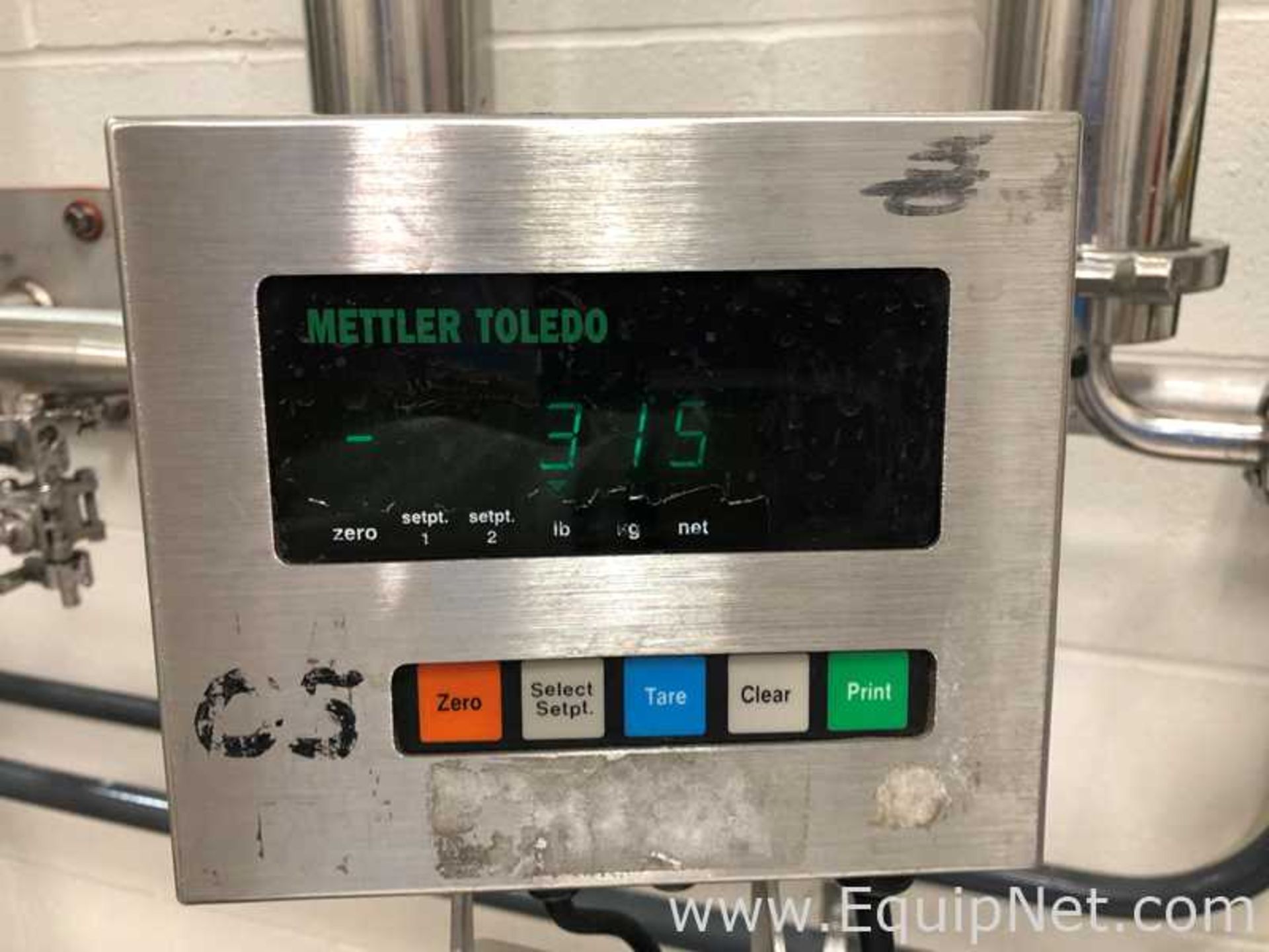 Mettler Toledo Floor Scale With Stainless Steel Wallmount Digital Indicator 8511 - Image 6 of 7