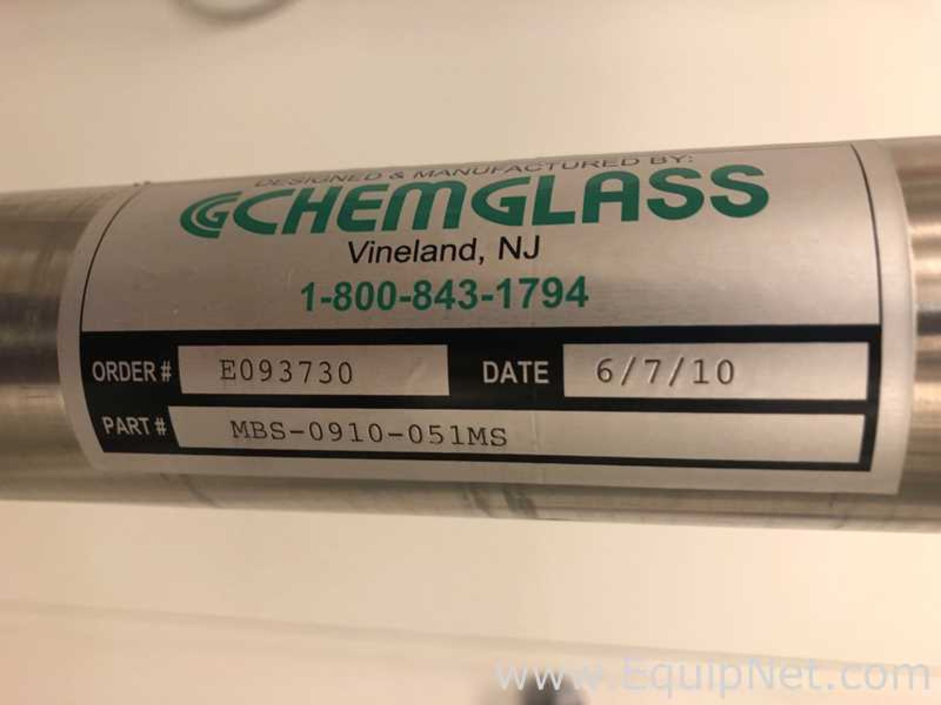 Chemglass 50L Portable Glass Reactor Without Top Motor Agitation - Image 9 of 9