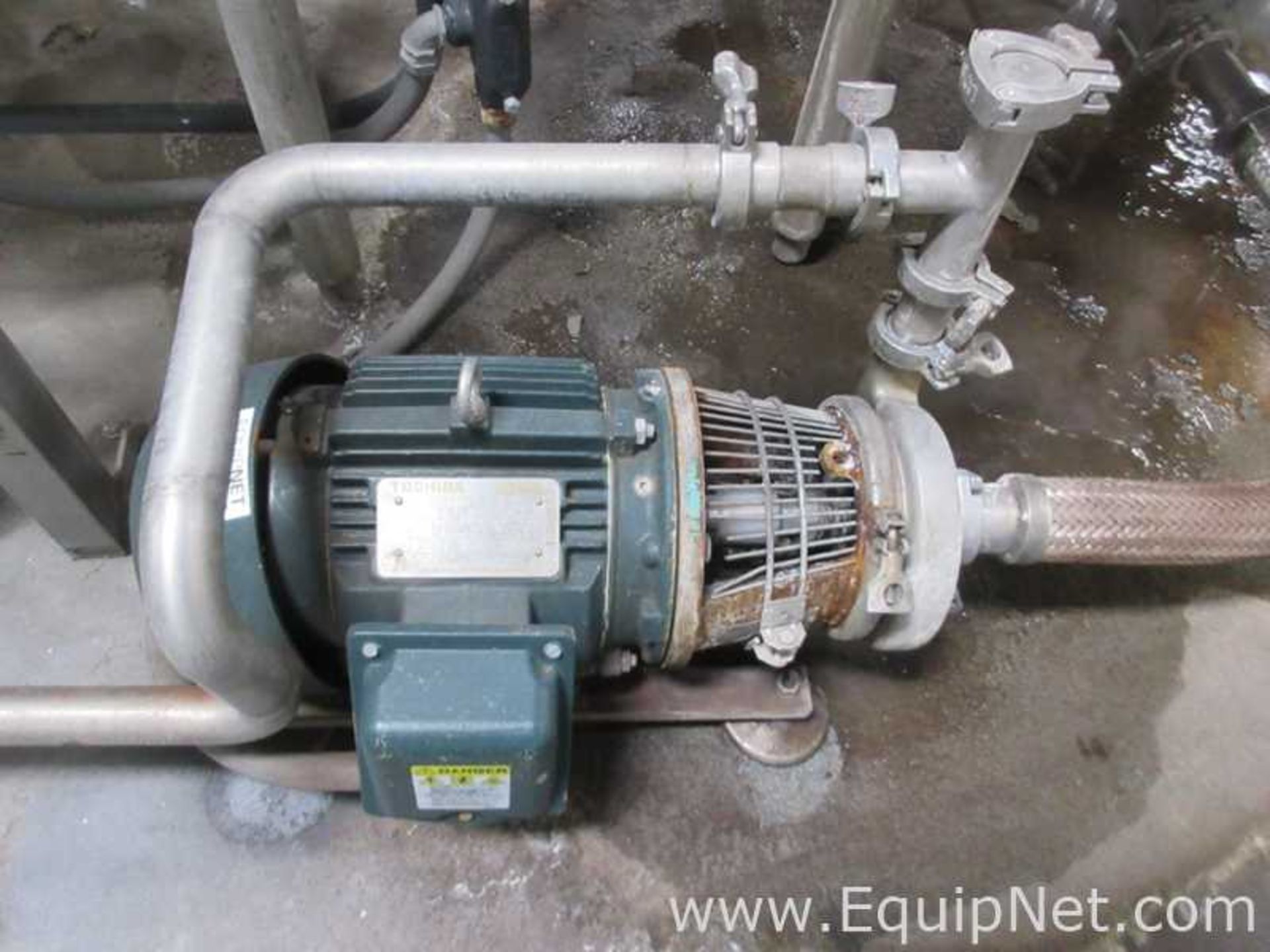 Waukesha Cherry Burrell Sanitary Stainless Steel 5 HP Centrifugal Pump - Image 2 of 3