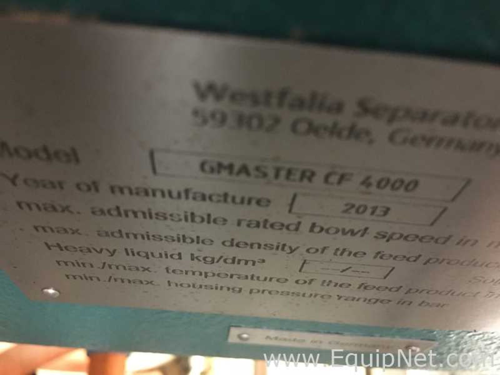 GEA Westfalia Separator Group GMASTER CF 4000 Stainless Steel Decanter Centrifuge - Image 21 of 44