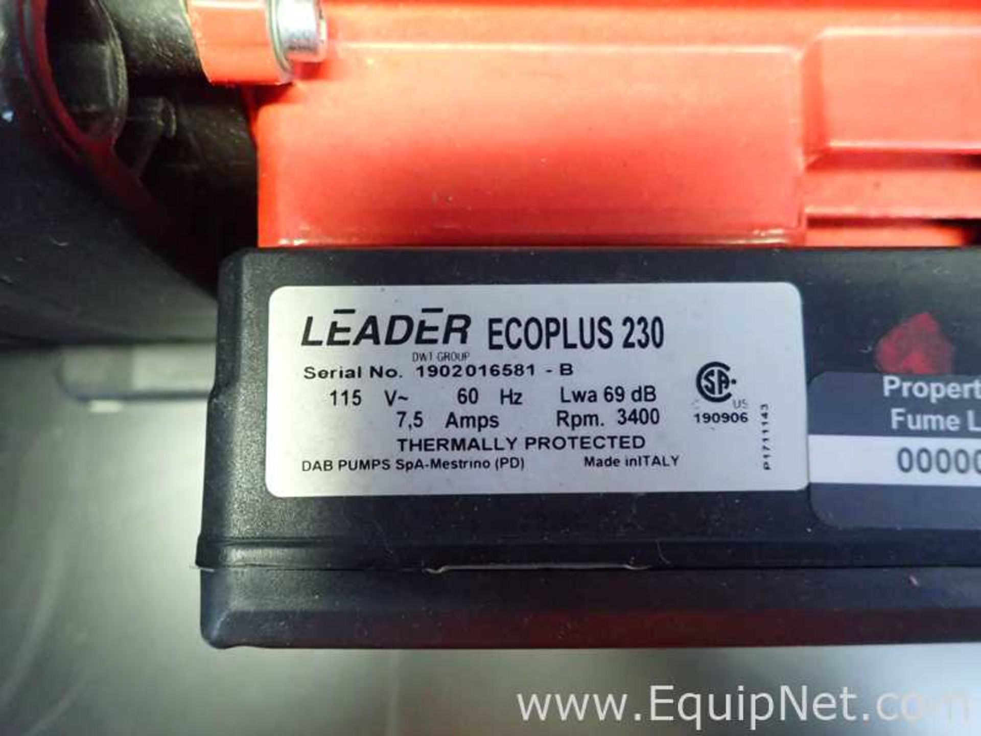 Lot of 2 Leader Pumps Ecoplus 230 Pumps - Image 6 of 6