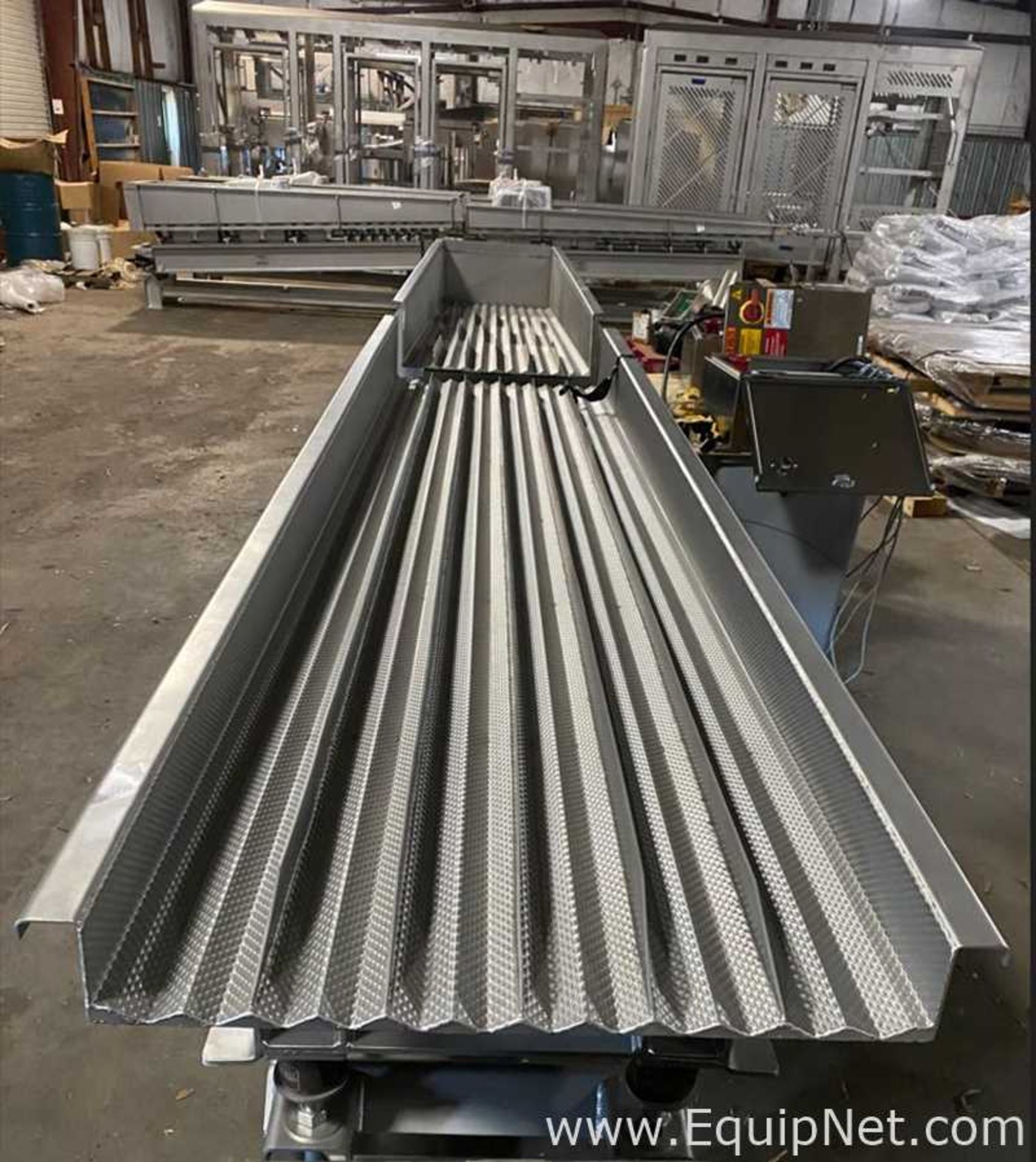 Unused Smalley Mfg. Co. 114 Inch Long Stainless Steel Vibration Conveyor - Image 5 of 11