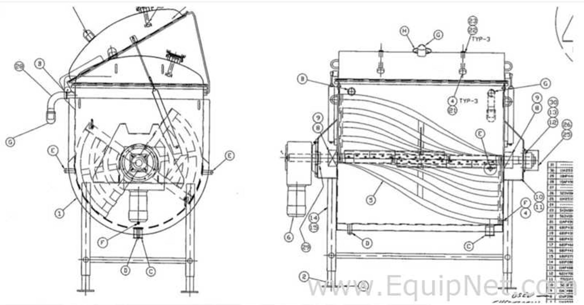 APV 120 CU. FT. Sanitary Stainless Steel Jacketed Ribbon Blender With Custom Built Control Panel - Image 11 of 21