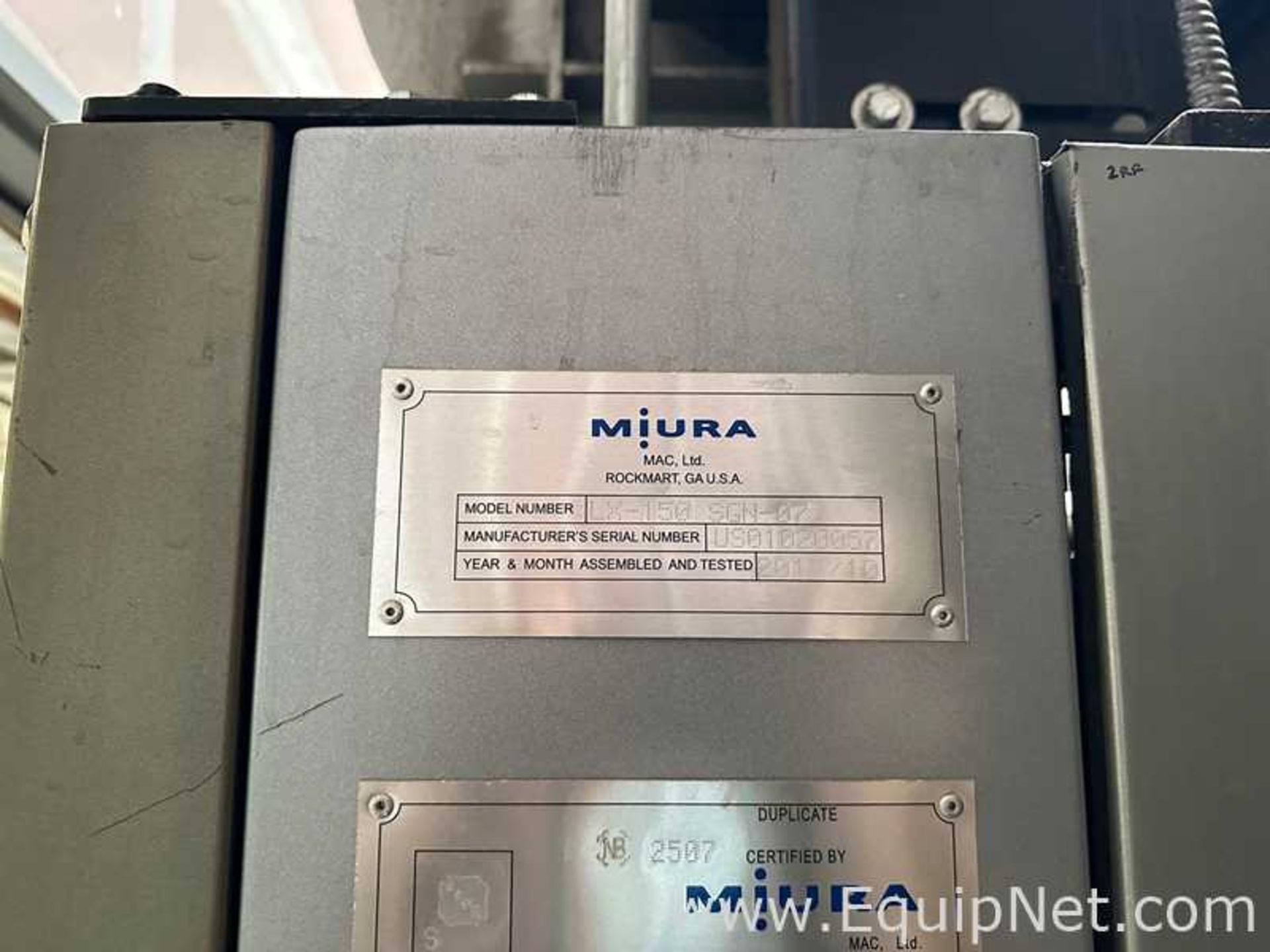 Miura Mac, LTD. LX-150 SGN-07 Gas Fired Boiler - Image 3 of 6