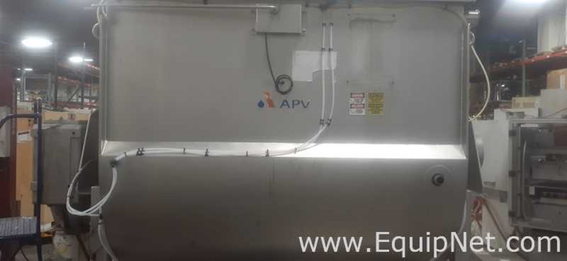 APV 120 CU. FT. Sanitary Stainless Steel Jacketed Ribbon Blender With Custom Built Control Panel