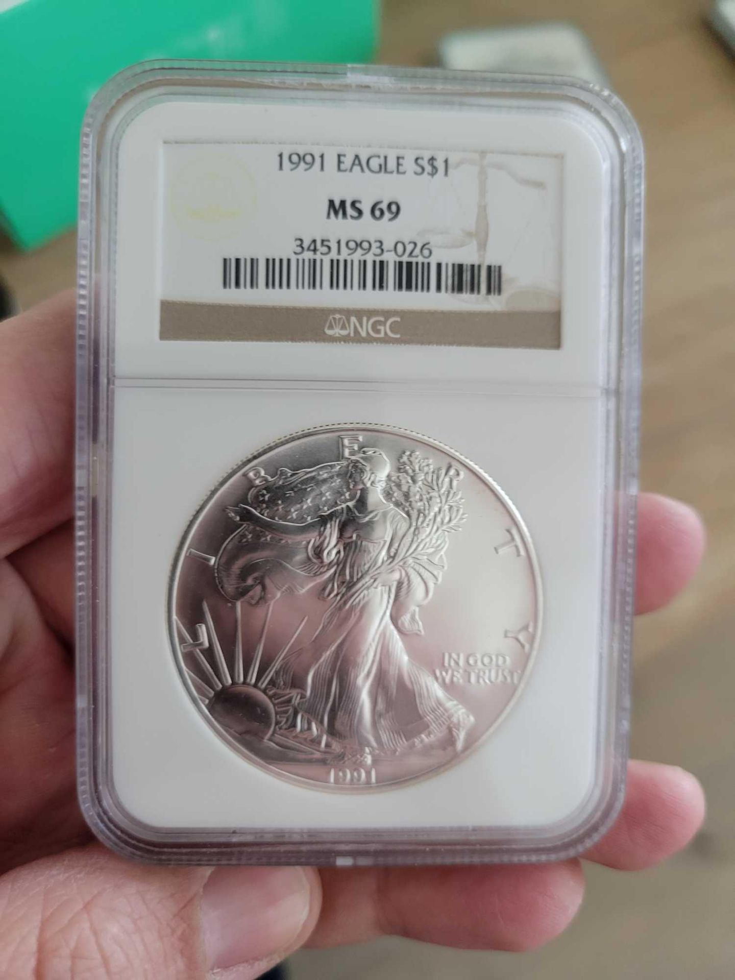 1991 Silver Eagle Graded