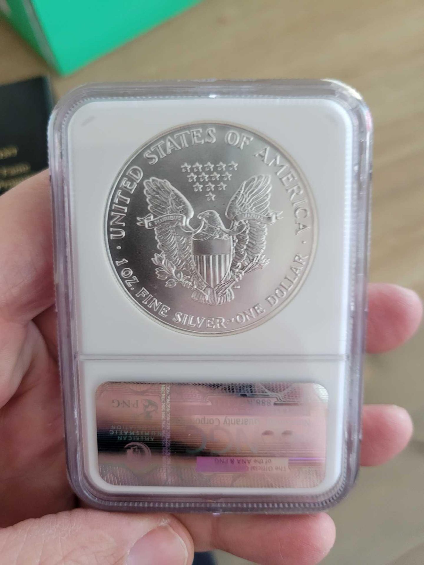 1992 Silver Eagle Graded
