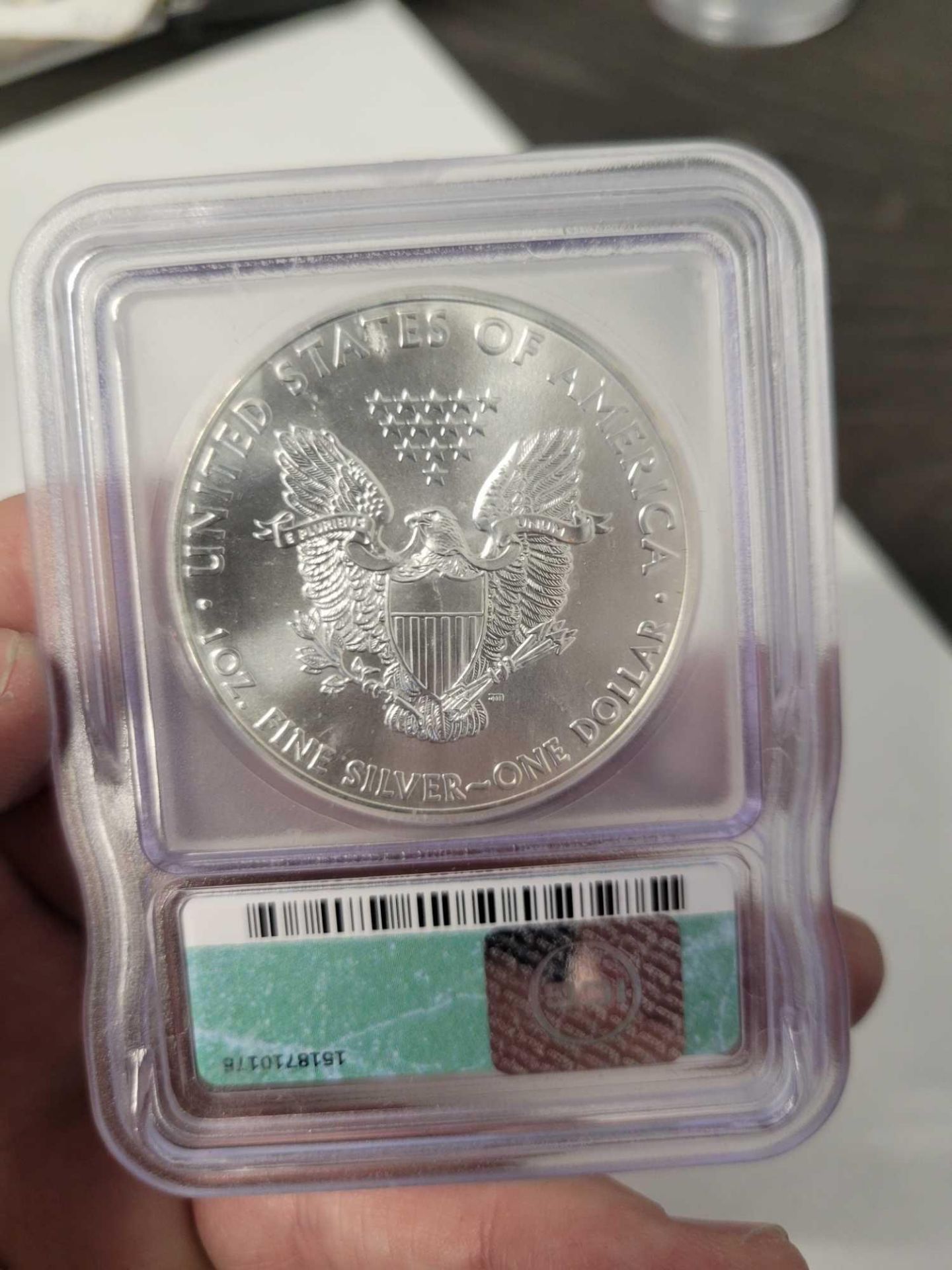 2012 Silver Eagle Graded MS70 - Image 2 of 2